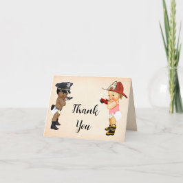 Thank You Card Little Recruit Baby Shower Bedankkaart