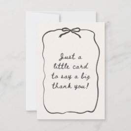 THANK YOU CARD MODERN BEDANKKAART