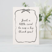 THANK YOU CARD MODERN BEDANKKAART (Staand voorkant)