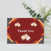 Thank You Card – Simple, Customizable Bedankkaart (Staand voorkant)
