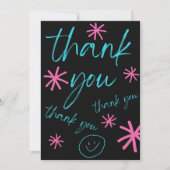 THANK YOU CARD SMILEY FACE BEDANKKAART (Voorkant)