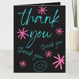 THANK YOU CARD SMILEY FACE BEDANKKAART