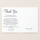 Thank you card, thank you wedding card folie kaarten (Binnen)