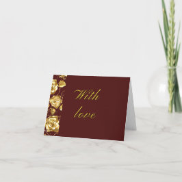 Thank you card-Velvet Wine colllection Bedankkaart