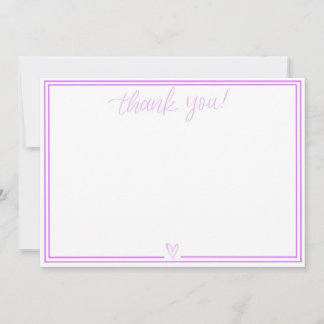 Thank You Card (Zacht Roze) Bedankkaart