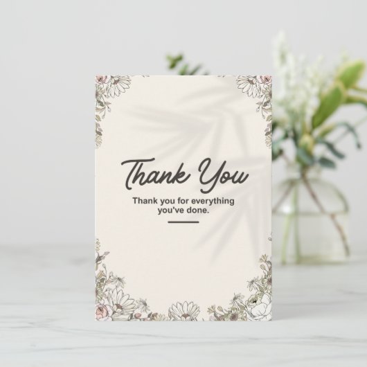 Thank you cards bedankkaart (Staand voorkant)