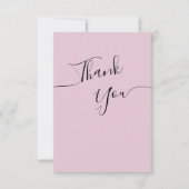 Thank You Cards for Bridal shower in a modern. Bedankkaart (Voorkant)