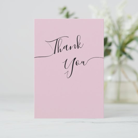 Thank You Cards for Bridal shower in a modern. Bedankkaart (Staand voorkant)