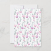 Thank You Cards for Bridal shower in a modern. Bedankkaart (Achterkant)