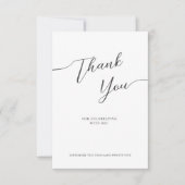 Thank You Cards for Bridal shower in a modern. Bedankkaart (Voorkant)