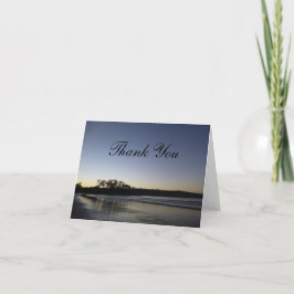 Thank You Cards - Strand bij zonsopgang Bedankkaart