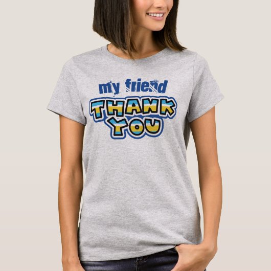 Thank you clipart t-shirt (Voorkant)
