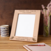Thank you Coach Football Team Name Sports Gegraveerde Lijstjes (Links)