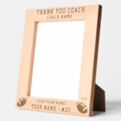 Thank you Coach Football Team Name Sports Gegraveerde Lijstjes (Links)