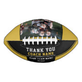 Thank you Coach Gift Team Photo & Name American Football (Voorkant)