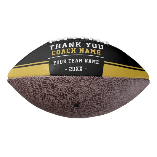 Thank you Coach Gift Team Photo & Name American Football (Gedraaid 270)