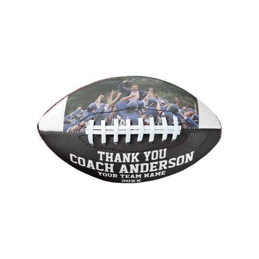 Thank You Coach Modern Cool Unique Create Your Own American Football (Voorkant)