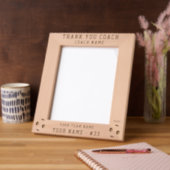 Thank you Coach Soccer Team Name Sports Gegraveerde Lijstjes (Links)