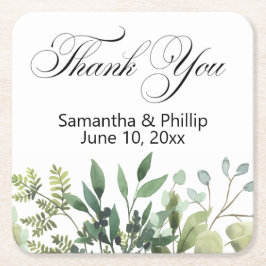 Thank you coaster wedding favors kartonnen onderzetters