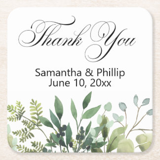 Thank you coaster wedding favors kartonnen onderzetters