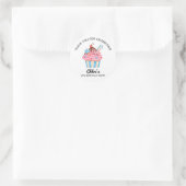 Thank You Cupcake Theme Birthday Party Sticker (Tas)