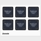 Thank you Custom 18th Birthday Party Favor Sticker (Vel)