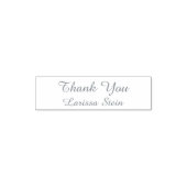 Thank You (custom text) with name, simple Zelfinktende Stempel (Design)