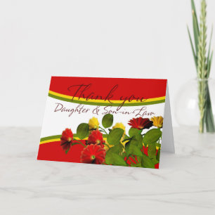 Thank you Daughter and Son-in-Law Bedankkaart