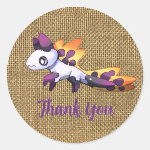 Thank You Dragon Ronde Sticker
