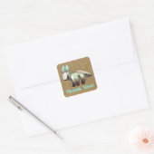 Thank You Dragon Vierkante Sticker (Envelop)