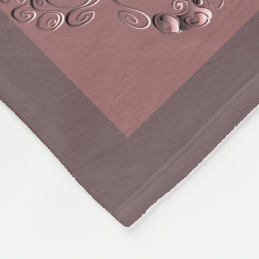 "Thank you" Dusty Rose Fleece Blanket (Hoek)