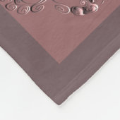 "Thank you" Dusty Rose Fleece Blanket Deken (Hoek)