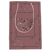 "Thank you" Dusty Rose Medium Cadeauzakje (Voorkant)