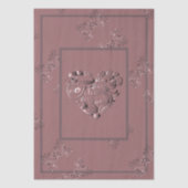 "Thank you" Dusty Rose Tissuepapier (Voorkant)