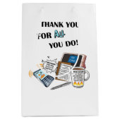 "Thank you Elders" (Due Double Honor) Medium Cadeauzakje (Voorkant)
