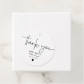 Thank you Elegant Calligraphy Baby Shower   Bedankjes Labels (In situ)