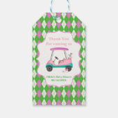 Thank You Elegant Golf Cart Ready For Baby Shower  Cadeaulabel (Achterkant)