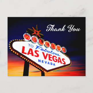 Thank You - Fabulous Las Vegas Nevada Sign Briefkaart