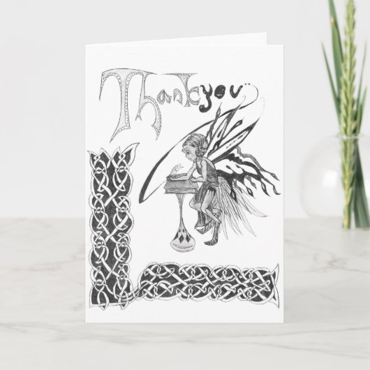 Thank You Faerie Card Bedankkaart (Voorkant)