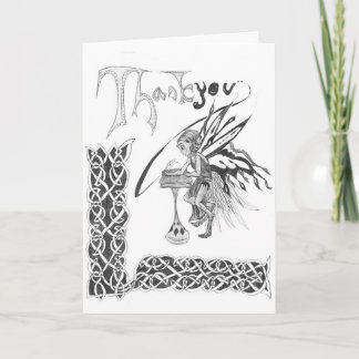 Thank You Faerie Card Bedankkaart