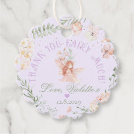 Thank you Fairy Much Fairy 1st Birthday Magical Bedankjes Labels