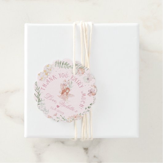 Thank you Fairy Much Fairy 1st Birthday Magical Bedankjes Labels (In situ)