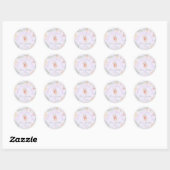 Thank you Fairy Much Fairy 1st Birthday Magical Ronde Sticker (Vel)
