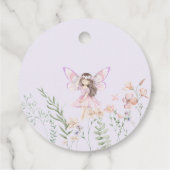 Thank you Fairy Much Fairy 1st Birthday Whimsical Bedankjes Labels (Achterkant)