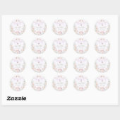 Thank you Fairy Much Fairy 1st Birthday Whimsical Ronde Sticker (Vel)