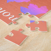 Thank You Fall Leaf Patterns Leaves Pink Orange Legpuzzel (Zijkant)