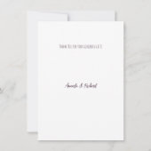 Thank You Fancy Script Photo Bubble Frame Card Bedankkaart (Achterkant)