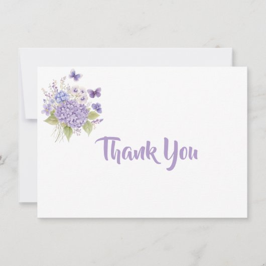 Thank You Flat Note Card Notitiekaartje (Voorkant)