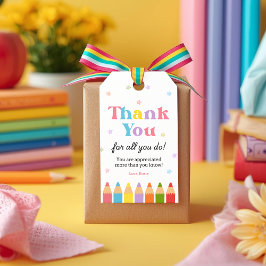 Thank You for All You Do Teacher Appreciation Cadeaulabel