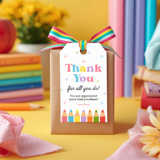 Thank You for All You Do Teacher Appreciation Cadeaulabel
